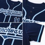 Custom Name and Number Personalized Navy-Powder Blue Softball Jersey - Authentic Team Jersey Personalized Navy Navy-Powder