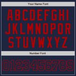 Personalized Navy-Red Authentic Baseball Jersey for Men and Women Personalized Navy Navy-Red Authentic Baseball Jersey