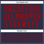 Personalized Navy Red Authentic Baseball Jersey Custom Name Number Sleeveless Team Apparel Personalized Navy Navy-Red Authentic