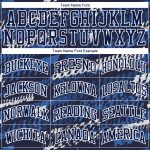 Custom Name and Number Basketball Jersey - Personalized Navy Royal Round Neck Sublimation Suit Personalized Navy Navy-Royal