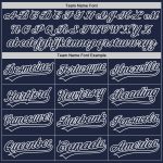 Custom Navy-White Authentic Baseball Jersey with Personalized Name and Number - Team Apparel Personalized Navy Navy-White