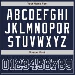 Custom Navy-White Authentic Baseball Jersey with Personalized Name and Number - Team Apparel Personalized Navy Navy-White
