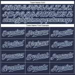 Custom Name and Number Personalized Navy-White Sleeveless Baseball Jersey - Authentic Team Apparel Personalized Navy Navy-White
