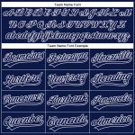 Custom Team Name Number Personalized Navy-White Golf Polo Shirt Performance Vapor Personalized Navy Navy-White Performance