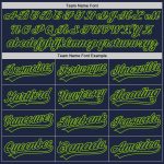 Customizable 3D Abstract Network Baseball Jersey - Personalized Navy Neon Green Design with Your Name & Number Personalized