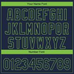 Personalized Seattle City Edition Baseball Jersey Neon Green Navy 3D Fade Custom Name Number Authentic Personalized Navy