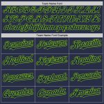 Custom Name and Number Personalized Navy Neon Green Baseball Jersey - Authentic Sleeveless Team Gear Personalized Navy Neon