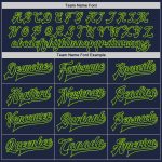 Custom Navy Neon Green Bomber Varsity Letterman Jacket Personalized with Name and Number Personalized Navy Neon Green Bomber