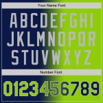 Custom Team Name Number Navy Neon Green Gray Bomber Varsity Letterman Gradient Jacket Full-Snap Fashion Apparel Personalized