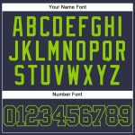 Personalized Neon Green Mesh Baseball Jersey - Authentic Navy Throwback Personalized Navy Neon Green Mesh Authentic Throwback