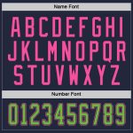 Custom Name and Number Hockey Jersey in Navy Neon Green-Pink - Personalized Team Gear Personalized Navy Neon Green-Pink Hockey