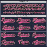 Custom Name and Number Hockey Jersey in Navy Neon Green-Pink - Personalized Team Gear Personalized Navy Neon Green-Pink Hockey