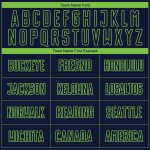 Custom Soccer Uniform Jersey with Personalized Name and Number - Navy Neon Green Sublimation Team Gear Personalized Navy