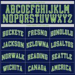 Custom Name and Number Authentic Baseball Jersey - Personalized Navy Neon Green-White Team Apparel Personalized Navy Neon