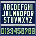 Custom Name and Number Authentic Baseball Jersey - Personalized Navy Neon Green-White Team Apparel Personalized Navy Neon