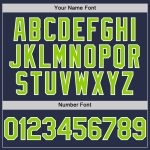 Personalized Authentic Baseball Jersey - Navy Neon Green-White Sleeveless Design Personalized Navy Neon Green-White Authentic