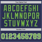 Personalized Navy Neon Green White Basketball Jersey - Authentic Throwback Style Personalized Navy Neon Green-White Authentic