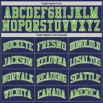 Personalized Navy Neon Green White Basketball Jersey - Authentic Throwback Style Personalized Navy Neon Green-White Authentic