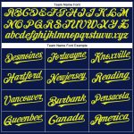 Personalized Neon Yellow Authentic Baseball Jersey in Navy Color Personalized Navy Neon Yellow Authentic Baseball Jersey