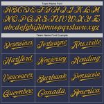 Custom Baseball Jersey - Personalized Navy Gold Black 3D Abstract Splatter Texture with Team Name and Number Personalized