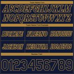 Custom Name & Number Navy Old Gold Fade Basketball Shorts | Personalized Team Fashion Gear Personalized Navy Old Gold Pinstripe