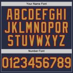 Custom Team Name and Number Personalized Navy Old Gold-Red Mesh Throwback Baseball Jersey Personalized Navy Old Gold-Red