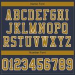 Personalized Navy & Gold Authentic Football Jersey - White Mesh Design Personalized Navy Old Gold-White Mesh Authentic Football
