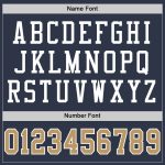 Custom Name and Number Personalized Navy Old Gold-White Mesh Authentic Throwback Football Jersey Personalized Navy Old Gold-White