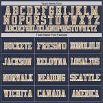 Custom Name and Number Personalized Navy Old Gold-White Mesh Authentic Throwback Football Jersey Personalized Navy Old Gold-White