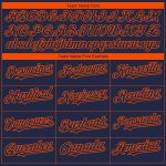 Custom Name Number Chicago City Edition 3D Baseball Jersey Navy Orange Fashion Authentic Personalized Navy Orange 3D Chicago