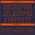 Custom Name Number Chicago City Edition 3D Baseball Jersey Navy Orange Fashion Authentic Personalized Navy Orange 3D Chicago
