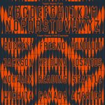 Custom Name and Number Soccer Uniform Jersey - Personalized Navy Orange Abstract Triangle Design Personalized Navy Orange