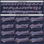 Custom Name Number Baseball Jersey - Personalized Navy Orange Powder Blue Team Jersey Personalized Navy Orange-Powder Blue
