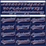 Custom Team Name Number Navy Orange Powder Blue Golf Polo Shirt Performance Personalized Navy Orange-Powder Blue Performance