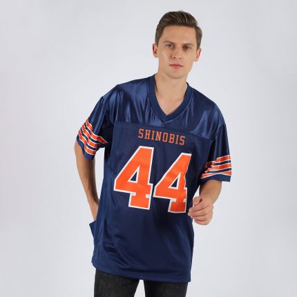 Personalized Authentic Football Jersey - Navy Orange White Mesh Design Personalized Navy Orange-White Mesh Authentic Football