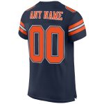 Custom Name Number Football Jersey Personalized Navy Orange White Mesh Authentic Personalized Navy Orange-White Mesh Authentic