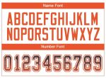 Personalized Navy Orange White Football Jersey Mesh Drift Fashion Style Personalized Navy Orange-White Mesh Drift Fashion