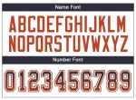Custom Name and Number Personalized Navy Orange-White Football Jersey for Team - Mesh Drift Fashion Personalized Navy Orange-White