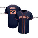 Custom Name and Number Personalized Softball Jersey - Navy Orange-White Team Sports Jersey Personalized Navy Orange-White