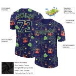Custom Name and Number Hawaii Summer Party T-Shirt Personalized 3D Navy Pea Green Design Team Performance Wear Personalized