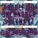 Personalized Navy Pink Floral Varsity Letterman Jacket with Custom Name and Number - 3D Full-Snap Design Personalized Navy