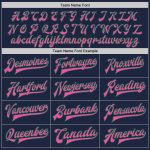 Custom Name Number Varsity Letterman Jacket Navy Pink Kelly Green Bomber Full-Snap Personalized Team Apparel Personalized