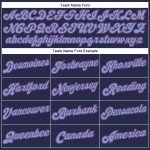 Custom Personalized Basketball Jersey - Navy Pink Light Blue Throwback with Team Name and Number Personalized Navy Pink-Light