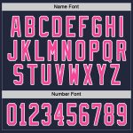 Personalized Navy Pink White Hockey Jersey for Men, Women, Kids - Custom Sports Apparel Personalized Navy Pink-White Hockey