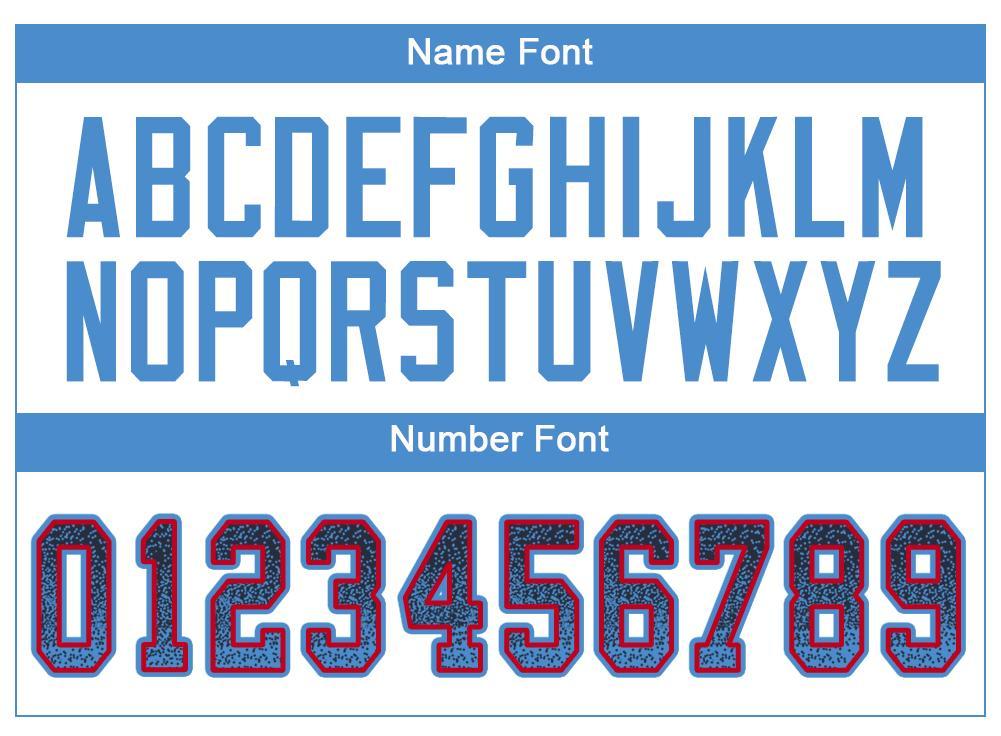 Personalized Navy Powder Blue-Red Mesh Drift Fashion Football Jersey Team Custom Name and Number Custom Name and Number Navy Powder Blue Red Mesh Football Jersey - Personalized Drift Fashion Team Apparel Personalized Navy - Image 3