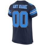 Custom Name and Number Navy Powder Blue-White Mesh Football Jersey - Personalized Authentic Team Jersey Personalized Navy