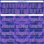 Custom Soccer Jersey with Personalized Name and Number - Navy Purple White Sublimation Team Uniform Personalized Navy Purple-White