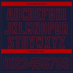 Custom Name Number Atlanta City Edition Baseball Jersey 3D Fade Authentic Navy Red Fashion Personalized Navy Red 3D Atlanta