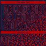 Custom Name and Number Leopard Print Baseball Jersey - Personalized Navy Red 3D Pattern Fashion Design Personalized Navy