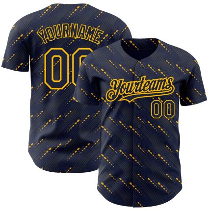 Personalized 3D Pattern Baseball Jersey - Navy Red Slant Lines Design Personalized Navy Red 3D Pattern Design Slant Lines